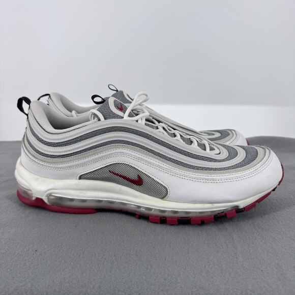 Nike Air Max 97 Shoes Mens Size\u200e 15 White University Red Sneakers DM0027-100